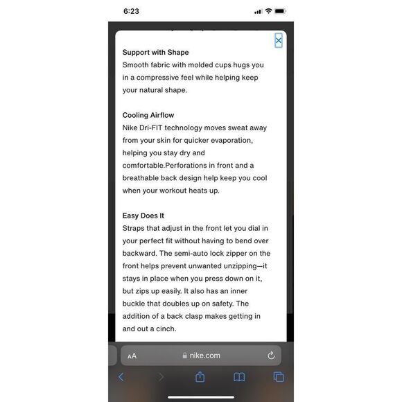 Nike dri fit sport bra, nwt size extra small ￼ - Picture 13 of 13